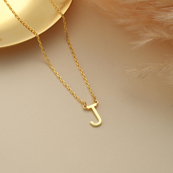 14K Gold Tiny Initial Necklace , Personalized Letter Necklace , Initial Necklace , Gold Necklace for Women's,Kids Initial Necklace ,Mom Gift
