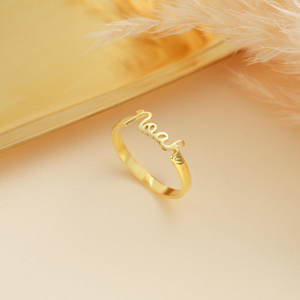 14K Gold Personalized Custom Name Ring , Personalized Ring , Gold Ring , Name Ring , Name Ring for Her , Pinky Ring , Ring For Women , Gifts