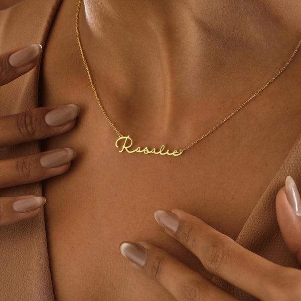 14K Gold Custom Name Necklace for Women , Memorable Christmas Gift , Personalized Jewelry Gift for Her , Gold Name Necklace , Custom Gifts