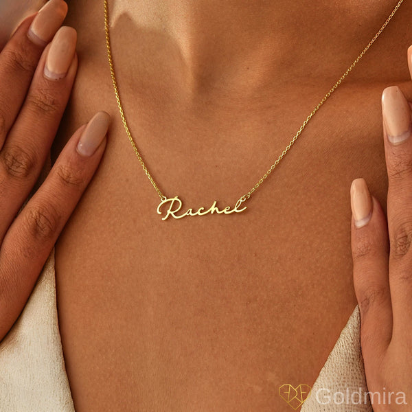 14K Gold Name Necklace , Personalized Jewelry , Custom Gold Necklace , Gift For Her , Personalized Necklace ,Gift for Mom , Necklace for Her